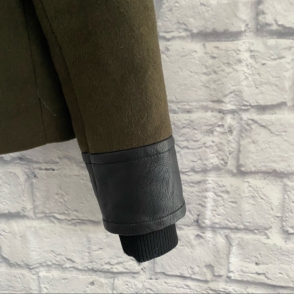 John + Jenn Women's Green Wool Blend Jacket Size Small - Picture 4 of 6